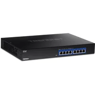 Pozostałe akcesoria sieciowe - Trendnet TEG-S708 łącza sieciowe Czarny - miniaturka - grafika 1