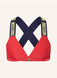 Stroje kąpielowe - Moschino Góra Od Bikini Bralette pink - grafika 1