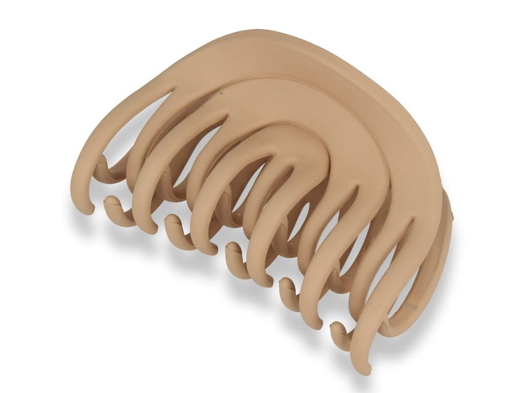 Orientana, Klamra spinka do włosów podwójna ecru