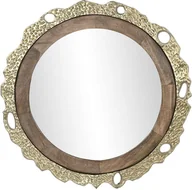 Lustra - Lustro ścienne DKD Home Decor 78,5 x 2,5 x 78,5 cm Złoty Brąz Aluminium Drewno mango - miniaturka - grafika 1