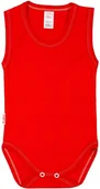 Body dla niemowląt - BODY ramiączko RAMKA bez rękawa CZERWONE r 80 KLEKLE - miniaturka - grafika 1
