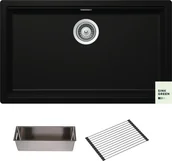 Zlewozmywaki - SCHOCK KIRUNA N-100XL NIGHT (Cristadur) - miniaturka - grafika 1
