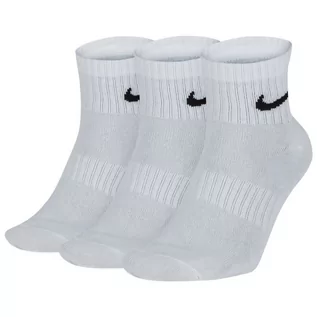 Skarpetki damskie - Nike, Skarpety męskie, 3-pack, Everyday Lightweight Ankle SX7677 100, biały, rozmiar 38/42 - grafika 1