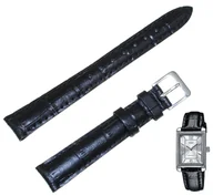 Akcesoria do zegarków - Skórzany pasek do zegarka Casio LTP-1234L czarny 14 mm - miniaturka - grafika 1
