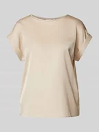 Koszulki i topy damskie - T-shirt z przeszytymi zakładkami na rękawach model ‘VIELLETTE’ - miniaturka - grafika 1
