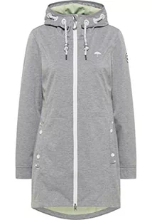 Schmuddelwedda Płaszcz funkcyjny damski 34312081, Szary melanż jasnozielony, L - Płaszcze damskie - miniaturka - grafika 1