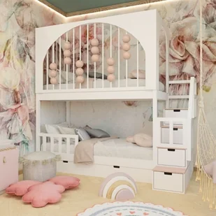 Łóżko piętrowe drewniane Bubbles - Łóżka dla dzieci i młodzieży - miniaturka - grafika 1
