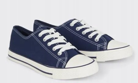 DOROTHY PERKINS TRAMPKI DAMSKIE GRANATOWE NISKIE 38 FPM