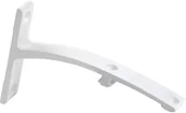 Akcesoria do wystroju okien - Wspornik podwójny 12 cm aluminium/biały - miniaturka - grafika 1
