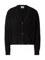 Kurtki damskie - Blue Seven Damska kurtka z dzianiny, czarna, 38 - miniaturka - grafika 1