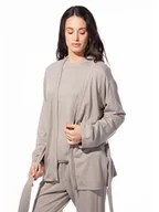 Swetry damskie - SHORT STORIES Kardigan w kolorze szarobrązowym - miniaturka - grafika 1