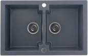 Zlewozmywaki - Kernau KGSA 80 2B Graphite 178530 - miniaturka - grafika 1