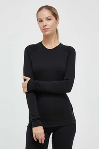 Smartwool longsleeve funkcyjny Classic Thermal Merino kolor czarny - Bielizna sportowa damska - miniaturka - grafika 1
