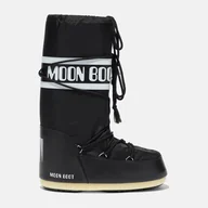 Kozaki damskie - Damskie Buty zimowe MOON BOOT MB ICON NYLON 80D1400440-N001 – Czarny - miniaturka - grafika 1