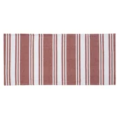 Dywany - Dywan bawełniany Aylane Pasy Havana czerwono-biały 60 x 120 cm Inspire - miniaturka - grafika 1