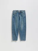 Spodnie i spodenki dla dziewczynek - Reserved - Jeansy balloon fit - granatowy - miniaturka - grafika 1