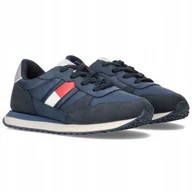 Sneakersy damskie - Sneakersy damskie sportowe Tommy Hilfiger T3X9-33130-0316800 Eko R.37 - miniaturka - grafika 1