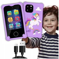 Zabawki interaktywne dla dzieci - TELEFON DLA DZIECI SMARTFON ZABAWKOWY aparat kamera gry ZABAWKI DLA DZIECI - miniaturka - grafika 1
