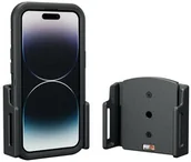 Uchwyty samochodowe do telefonów - Uchwyt uniwersalny regulowany do Apple iPhone 15 bez futerału oraz w futerale lub etui o wymiarach: 70-83 mm (szer.), 6-10 mm (grubość). - miniaturka - grafika 1