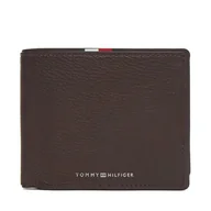 Portfele - Duży Portfel Męski Tommy Hilfiger Th Corp Cc Flap & Coin AM0AM13741 Brązowy - miniaturka - grafika 1