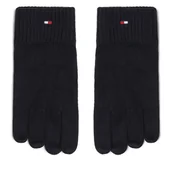 Rękawiczki - Rękawiczki Męskie Tommy Hilfiger Essentials AM0AM12845 Czarny - miniaturka - grafika 1