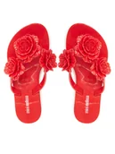 Buty dla dziewczynek - Melissa Japonki Mini Melissa Harmonic Springtime Inf M 35705 Czerwony - miniaturka - grafika 1