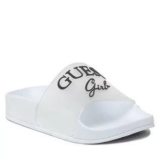 Buty dla dziewczynek - Klapki GUESS - Dina FT6DIN ELE19 WHITE - grafika 1