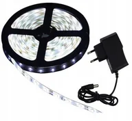 Taśmy LED - Taśma Led Zimna Wodoodporna 5M Zasilacz - miniaturka - grafika 1