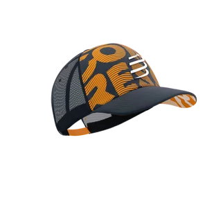 COMPRESSPORT Czapka lifestyle TRUCKER CAP magent/autumn glory - Czapki i chusty sportowe męskie - miniaturka - grafika 4