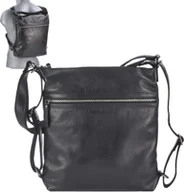 Torebki damskie - Greenburry skórzany shopper 2w1 do noszenia jako torba lub plecak 31x34cm czarny - miniaturka - grafika 1