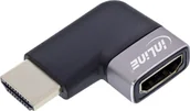 Złącza, przejściówki, adaptery - InLine® HDMI Adapter, HDMI A Stecker / Buchse, 90° links, 8K UHD - miniaturka - grafika 1