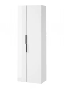 Cersanit City szafka wysoka 180 cm słupek wiszący biały połysk S584-019-DSM - Szafki łazienkowe - miniaturka - grafika 1