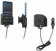 Uchwyty samochodowe do telefonów - Uchwyt uniwersalny regulowany do Samsung Galaxy A53 bez futerału oraz w futerale lub etui o wymiarach: 75-89 mm (szer.), 2-10 mm (grubość) z wbudowanym kablem USB-C oraz ładowarką samochodową - miniaturka - grafika 1