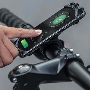 Uchwyt rowerowy silikonowy RockBros LF436BK na rower motocykl hulajnogę na kierownicę do telefonu Czarny - Akcesoria rowerowe - miniaturka - grafika 9