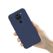 Szkła hartowane na telefon - Xiaomi Etui Silikonowe Ochronne Redmi Note 9 Niebieski Ciemny Granat - miniaturka - grafika 1