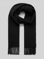 Apaszki i szaliki męskie - Szal wełniany z frędzlami - miniaturka - grafika 1