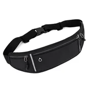 Torby sportowe - TORBA saszetka PAS na telefon do biegania CZARNAwalking Syeendy RUNNING WAIST BELT BAGS - miniaturka - grafika 1