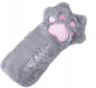 Kosmetyczki, organizery i kuferki - Kosmetyczka Saszetka Pluszowa Kot Kotek Łapka Sz - miniaturka - grafika 1