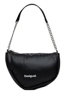 Torebki damskie - Desigual Women's Accessories Fabric Across Body Bag, czarna, czarny - miniaturka - grafika 1