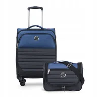 Walizki - PUCCINI Zestaw WALIZEK Podróżnych Kabinowa + Kuferek Miękkie Na Kółkach 2w1 - miniaturka - grafika 1