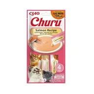 Przysmaki dla kotów - INABA CAT CHURU SALMON RECPIE 4x14g (56g) - miniaturka - grafika 1