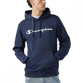 Bluzy męskie - Champion bluza męska z kapturem Hooded Sweatshirt 221809.BS501 L granatowy - miniaturka - grafika 1