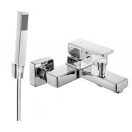 Baterie umywalkowe - Mexen Cetus R77 bateria wannowa z zestawem prysznicowym, chrom - miniaturka - grafika 1