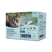 Mokra karma dla kotów - Bozita Multibox mięsne i rybne kawałki w sosie mix 12 saszetek 85g) - miniaturka - grafika 1