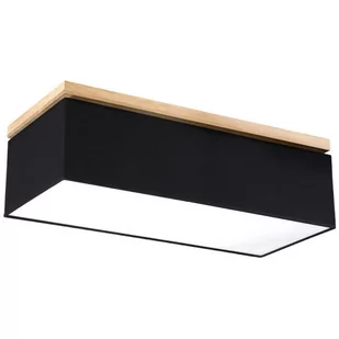Britop Sufitowa LAMPA loftowa VERTIGA 34513474 prostokątna OPRAWA plafon abażurowy czarny - Lampy sufitowe - miniaturka - grafika 1