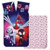 Pościel dla dzieci - Pościel 100x135 Spidey granatowa bawełniana - miniaturka - grafika 1