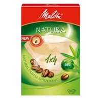 Akcesoria i części do ekspresów do kawy - Filtry do kawy papierowe MELITTA Natura 1x4, 80 szt. - miniaturka - grafika 1