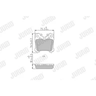 Klocki hamulcowe - Klocki hamulcowe - komplet JURID 572648J - miniaturka - grafika 1
