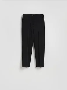 Reserved - Spodnie cygaretki z kantem - czarny - Spodnie damskie - miniaturka - grafika 1