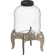 Pojemniki kuchenne - Słoik z kranikiem BROWIN 8 L + stojak drewniany - miniaturka - grafika 1